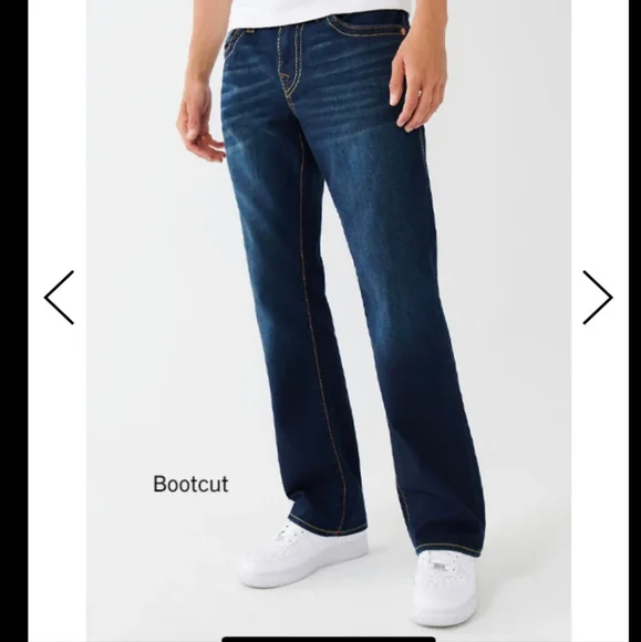 True Religion Billy bootcut mens jeans dark wash 38 29 - Picture 2 of 15